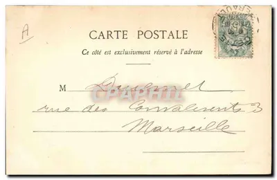 CETTE. - Sémaphore de Cetée - Castelo J. Mathieu-Dauphin - Galerias Colloïdes — Verso