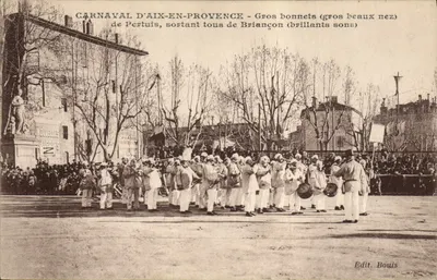 Carnaval de Aix-en-Provence — Grandes chapéus (grandes belos narizes) de Pertuis, saindo todos de Briançon (sons brilhantes) — Ed. Bouis