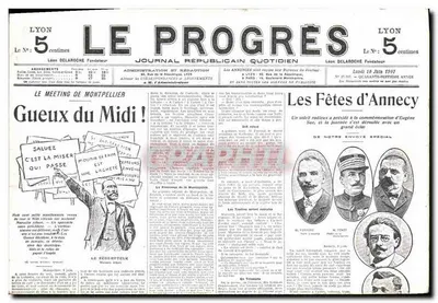 Lyon — O Progresso, jornal republicano diário — Lyon, Delaroche, n° 5