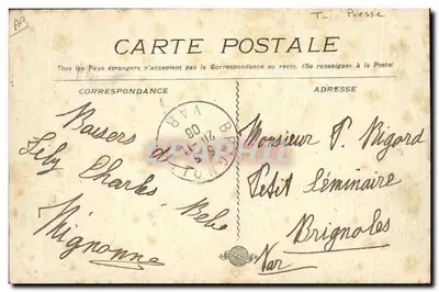 Marselha — Exposição Colonial 1930 — Pavilhão do Petit Marseillais — Verso