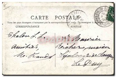 Charollaise — kobieta w stroju tradycyjnym trzymająca koszyk — IMP. BOURGEOIS FRÈRES CHALON S-S. — Rewers