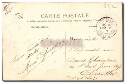 Jovem Charollaise no Mercado — HRM MAGCLIA — Bonneméthie 1916 — Verso