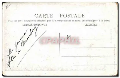 Brionnaise — mulher em traje tradicional — IMP. BOURGEOIS FRÈRES, CHALON-S.-S. — Verso