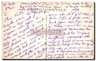 Camp Militar de SOUGE (Gironde) — O Castelo de Água — M. D. n°67 — Verso