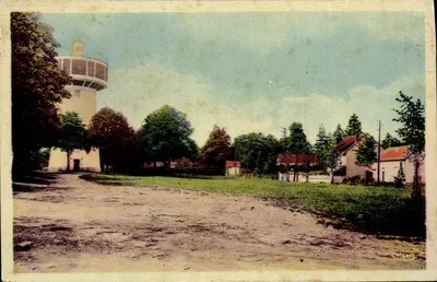Écueillé (Indre) — O Campo de Feira e o Castelo de Água — Editor C. Poy