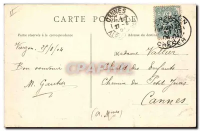 Vierzon — Jardim da Escola Nacional Profissional — B.F. Paris, n°6 — Verso