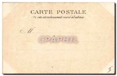 Acteur in kostuum van zirk — humoristische scène — Uitgave G.C. — Parijs — Achterkant