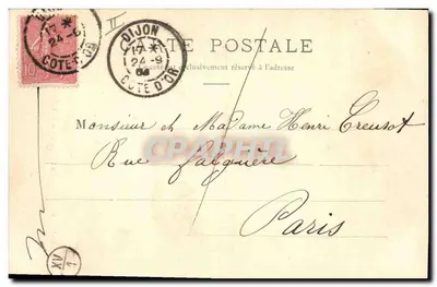 Dijon - Jardim da Arquebuse - O Carvalho Negro — Verso