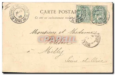 El Castaño-Chapelle d'Allouville — editor H. Domon, número de serie no visible — Reverso