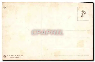 Still life con pesche, prugne e bacche — opera di Redding — editore H.K.&Co.M. n°482 — Verso