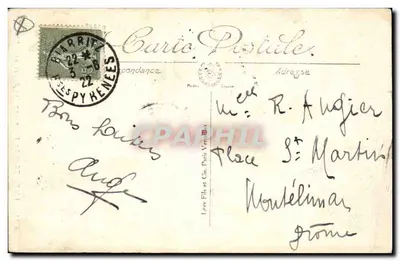 Biarritz — De Toren en de Kliffen — LL, n°112 — Achterkant