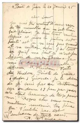Pointe-de-Grave — Molo — O.S. n°112 — Rewers
