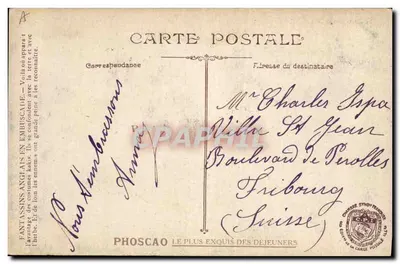 Fantassinos ingleses em emboscada — Phoscao — Verso