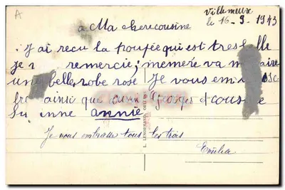 Na Beauce — Interior de Fazenda — L. Lenormand, Orléans — Verso
