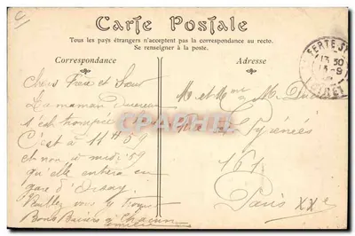 En SoLOGNE — Joven campesina dirigiéndose al Mercado — ND. Fot. — Reverso