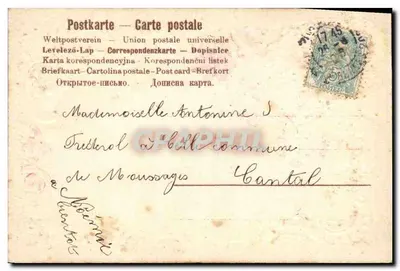 Cartolina decorativa — 'Gag d'affection' — editore non identificato — Verso