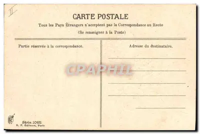 Rose — Affectionate Souvenir — K. F. Publishers, Paris, Series 1065 — Back