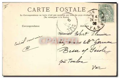 Châtellerault — Plac Gambetta i Zamek Wody — wydawca M.T. n°86 — Rewers