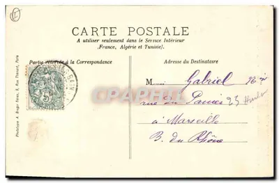 Plombières-les-Bains — Sob os bosques — Caminho da Fontaine Stanislas — Agência de Aluguel, P. Duruch — Verso