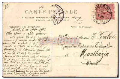 Nîmes — Duży Cedr — Fototyp. E. Lacour — Marsylia — n° 1171 — Rewers