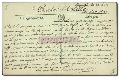 Épinal — A Promenade do Castelo — Carvalho atravessado por um obus — LL — Verso