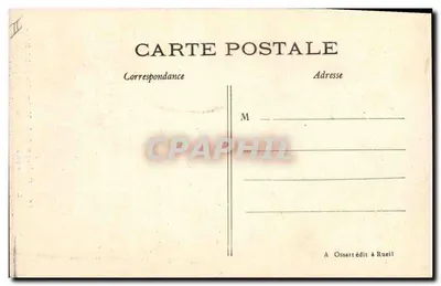 Castelo de La Malmaison — O Cedro plantado pela Imperatriz Joséphine — A. Ossart editor em Rueil — Verso