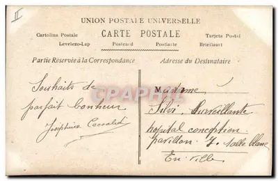 Gôndola em Veneza — casal apaixonado ao nascer do sol — editor A.N. Paris, n° 815 — Verso