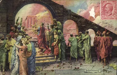 O incêndio de Roma — cena histórica — Viatami, Bologna, N° 18