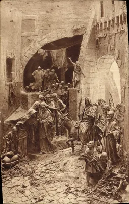 L'ingresso di Gesù in Gerusalemme — Sculture di D. MASTROIANNI — série 34