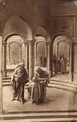A Vida de Jesus — Giuseppe e Maria encontram Jesus — Esculturas de D. Mastroianni, Milão