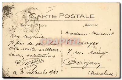 Dieppe — Odpłynięcie poczty z Anglii — LL. — nr 267 — Rewers