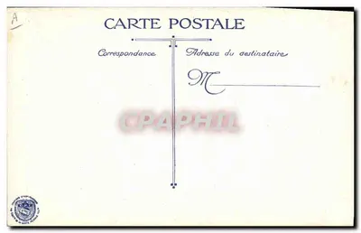 Geral francês em uniforme — retrato — editor desconhecido, número de série não visível — Verso