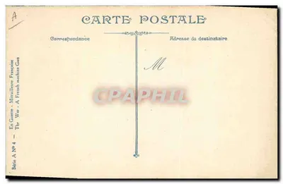 Franse soldaten met de mitrailleur — L.V.C. — Serie A N°4 — Achterkant