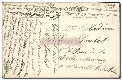 Artillerie — La visite des sabots — éditeur L.N.V. n° 3702 — Verso