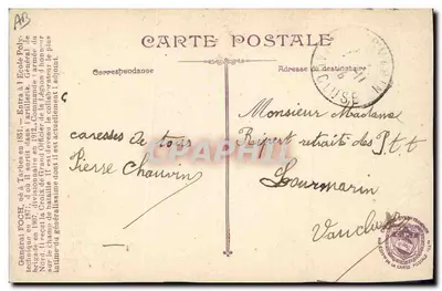 Generaal Foch — Generaal van het Franse leger — L.V.C. PHOTO — Achterkant