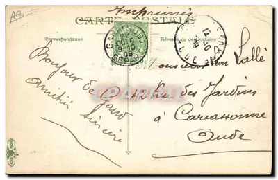 Infanterie — Différentes positions du tireur — L.V. & Cie, n° 3600 — Verso