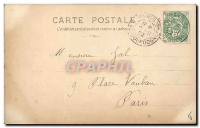 Retrato de uma mulher — Jornal La République — Reutlinger Paris — Verso