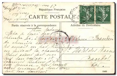 Antieke ansichtkaart Fantasie Tijdschriften Tijdschrift L'Echo de Paris — Achterkant