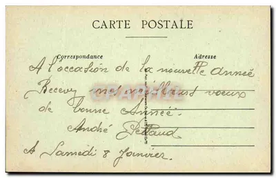 Le Dimanche au Village — Au long des Cormuseux — Édit. J. Rameau, n°305 — Verso