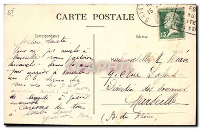 Champagne Brière & de Labaume, Reims — De Vindruis — Fototypie J. Rémy — Achterkant