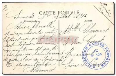 Colheita de uvas na Champagne — A Triagem do Uva — Editor J. & C. Dey — N° 12 — Verso