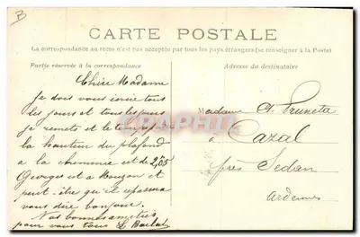 Ao redor de Reims — Tinqueux — Robinson no Carvalho Século — Chele V. Courlax — Verso