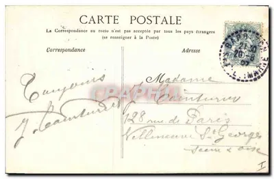 Las Fontainebleau — Bukiet Zapałek — G. B. N. G. Fontainebleau — Rewers
