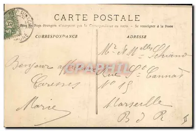 A Santa Bauma — O Grande Carvalho — editor Kypre & Jacotte, n° 3258 — Verso