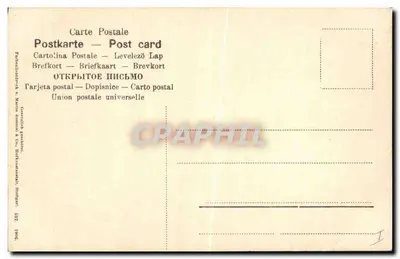 Geranium — rode bloem — Union Postale Universelle, Stuttgart, 1906 — Achterkant
