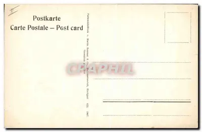 Flores azuis e alpinas — edição Martin Bonnmal & Cie, Stuttgart — Verso