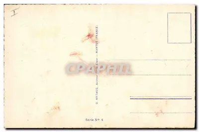 Bouquet de roses — Bonne & Heureuse Fête — G. Artaud, Nantes, Série No 6 — Verso