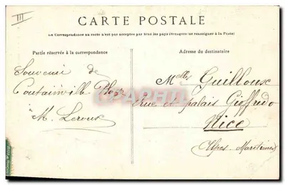 Coutainville — Leuchtturm Senéquet — Sammlung G. Perceplé — Rückseite