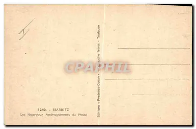 Biarritz — Molo — Wyd. Loubouche-Océan, nr 1240 — Rewers
