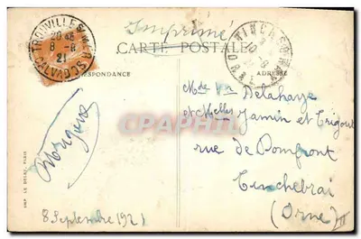 Honfleur — Sémaphore — Wyd. G. Fret, Le Havre — Rewers